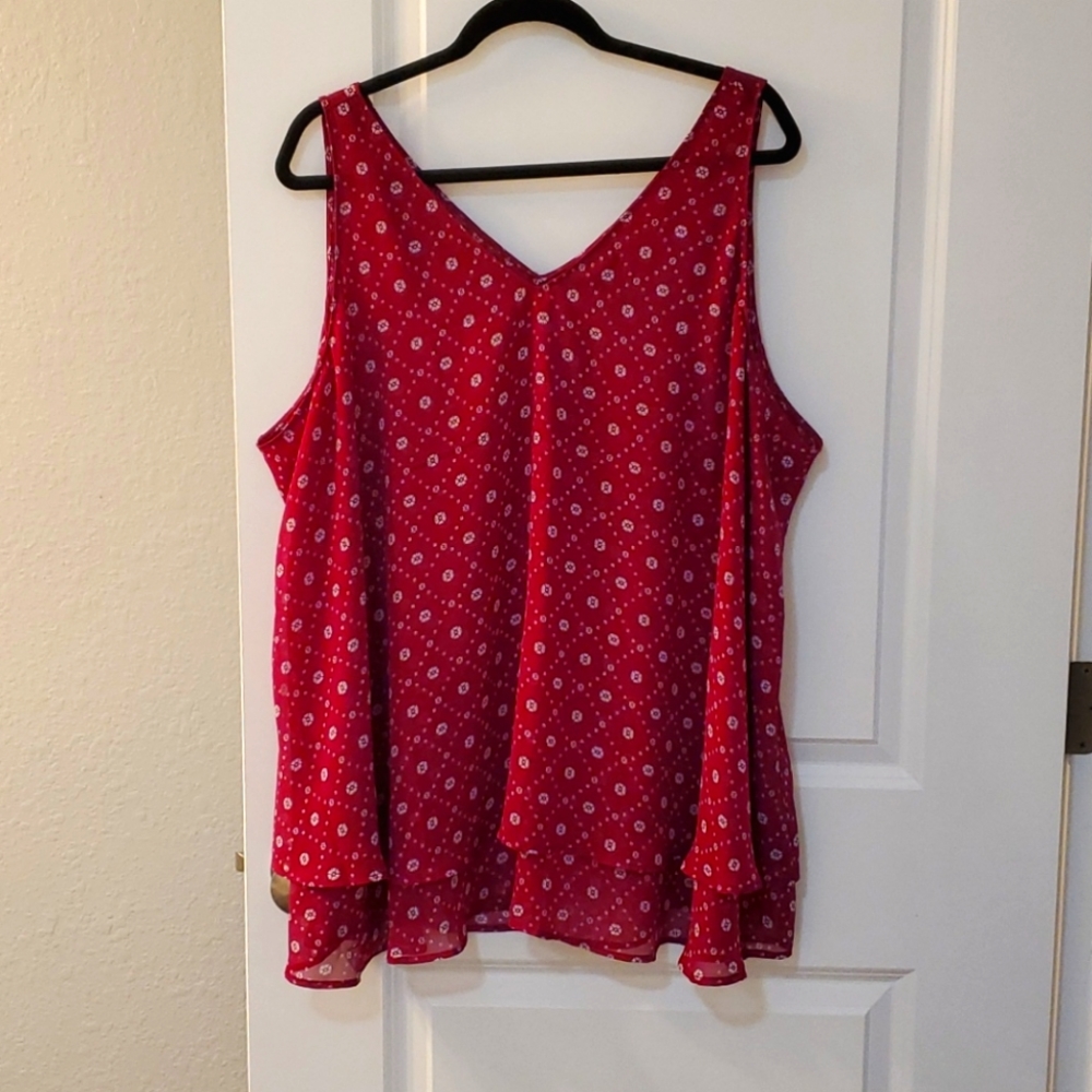 Lane Bryant size 24 flower pattern swing cami